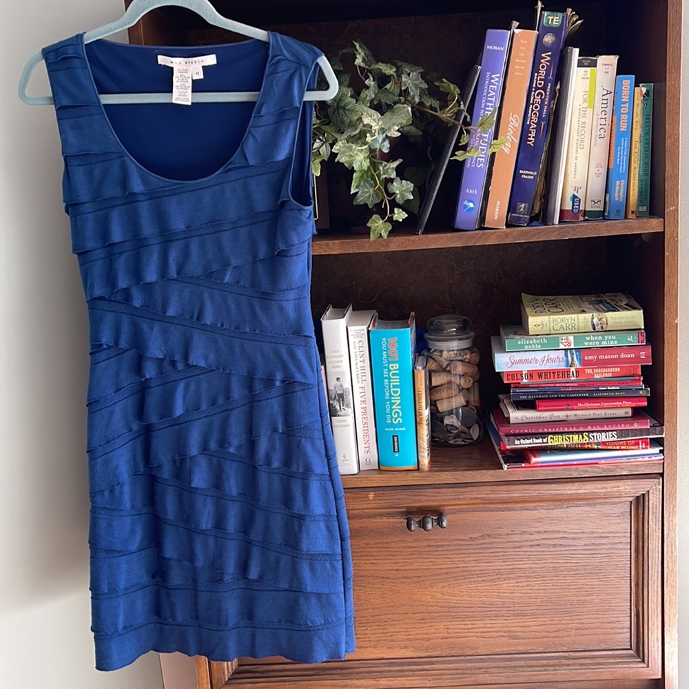 Max Studio blue dress